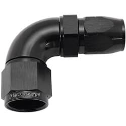 STEPPED 90 DEG HOSEEND -8 HOSETO -10AN REDUCER HOSE END BLAC