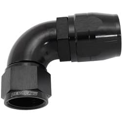 STEPPED 90 DEG FEMALE -12 HOSETO -16AN EXPANDER HOSE END BLA