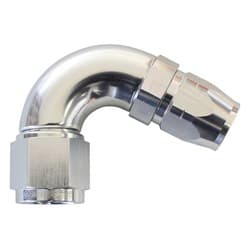 STEPPED 120 DEG HOSEEND -8 HOSTO -10AN REDUCER HOSE END SILV