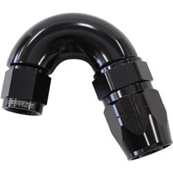 STEPPED 150 DEG HOSEEND -8 HOSTO -6AN EXPANDER HOSE END BLAC