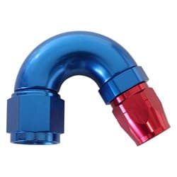 STEPPED 150 DEG HOSEEND 16 HOSTO -12AN EXPANDER HOSE END BLU