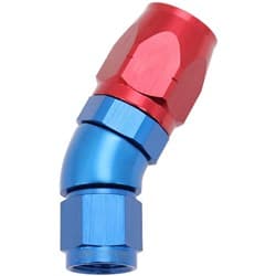 ALLOY 30 DEG HOSE END -8 HOSE TO -6AN EXPANDER HOSE END BLUE