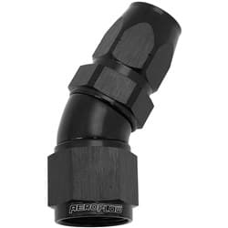 ALLOY 30 DEG HOSE END -8 HOSE TO -10AN REDUCER HOSE END BLAC