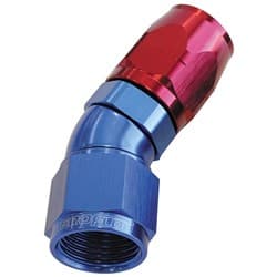 ALLOY 30 DEG HOSE END -8AN BLUE CUTTER STYLE FULL FLOW