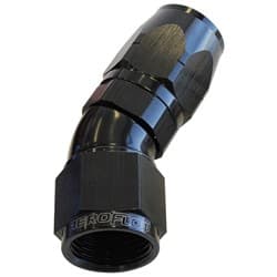 ALLOY 30 DEG HOSE END -10AN BLACK CUTTER STYLE FULL FLOW