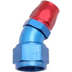 ALLOY 30 DEG HOSE END -12 HOSETO -16AN REDUCER HOSE END BLUE