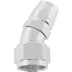 ALLOY 30 DEG HOSE END -12 HOSETO -16AN REDUCER HOSE END SILV