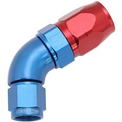ALLOY 60 DEG HOSE END -8 HOSE TO -6AN EXPANDER HOSE END BLUE