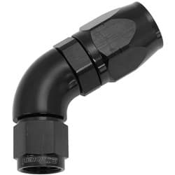 ALLOY 60 DEG HOSE END -8 HOSE TO -6 EXPANDER HOSE END BLACK