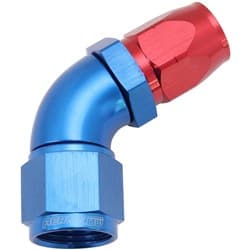 ALLOY 60 DEG HOSE END -8 HOSE TO -10 REDUCER HOSE END BLUE
