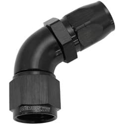 ALLOY 60 DEG HOSE END -8 HOSE TO -10 REDUCER HOSE END BLACK