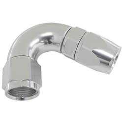 120 DEG -12AN FULL FLOW TEFLONHOSE END SILVER 1 PIECE FULLFL
