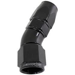 30 DEG -6AN FULL FLOW TEFLON HOSE END BLACK 1 PIECE FULLFLO