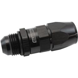 MALE -8AN to -8AN TEFLON HOSE END STRAIGHT MALE ORB BLACK
