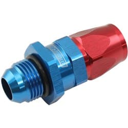 MALE -10AN to 10AN TEFLON HOSEEND STRAIGHT MALE ORB BLUE