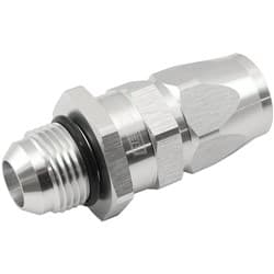 MALE -10AN to 10AN TEFLON HOSEEND STRAIGHT MALE ORB SILVER