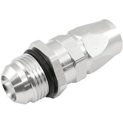 MALE -12AN to 10AN TEFLON HOSEEND STRAIGHT MALE ORB SILVER