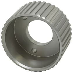Chev Short Crank Gilmer pulleyanodised silver SBC/BBC
