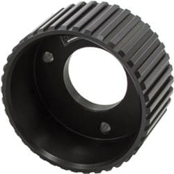 Chev Short Crank Gilmer pulleyanodised BLACK SBC/BBC