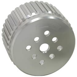 Water pump Gilmer Drive pulleyanodised silver SBC/BBC All,