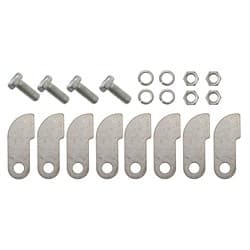 MERGE COLLECTOR TABS WITH BOLT8 x TABS AND 4 x BOLT AND NUTS