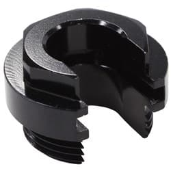 PUSH ON EFI FITTING RETAINING LOCKING COLLAR WITH SLOT BLACK