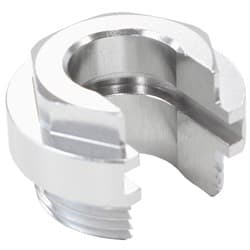 PUSH ON EFI FITTING RETAINING LOCKING COLLAR WITH SLOT SILVE