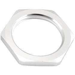 REPLACEMENT -6AN JAM NUT FULL FLOW BULKHEAD SILVER HALF NUT