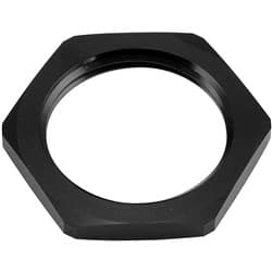 REPLACEMENT -20AN JAM NUT FULLFLOW BULKHEAD BLACK HALF NUT