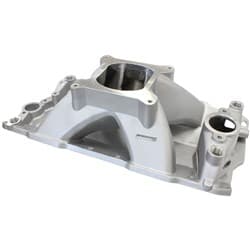 SBC HI RISE INTAKE MANIFOLD SINGLE PLANE CHEV 350 NATURAL