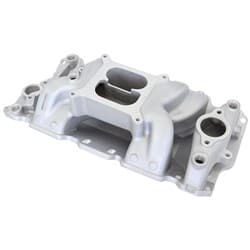 SBC AIR GAP INTAKE MANIFOLD DUAL PLANE CHEV 350 NATURAL