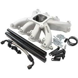 GM LS CARBY INTAKE MANIFOLD RECTANGLE PORT EFI LS3 NATURAL Aeroflow - AF6050-6000