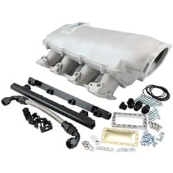 GM LS MODULAR INTAKE MANIFOLD CATHEDRAL PORT LOW RISE EFI NATURAL Aeroflow - AF6063-5000