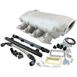 GM LS MODULAR INTAKE MANIFOLD RECTANGLE PORT LOW RISE EFI NATURAL Aeroflow - AF6063-6000