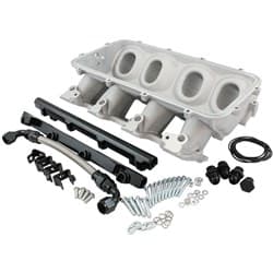 LOW RISE EFI GM LS BASE INTAKEMODULAR MANIFOLD CATHEDRAL PORT NATURAL AF 6079-5001