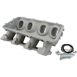LOW RISE NON EFI GM LS BASE MODULAR INTAKE MANI RECTANGLE PORT NATURAL AF 6079-6000