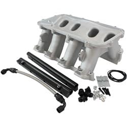 HI RISE EFI GM LS BASE INTAKE MODULAR MANIFOLD RECTANGLE PORT NATURAL AF 6079-6004