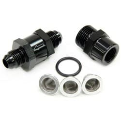 -8AN INLINE FUEL & OIL FILTER BLACK 3X FILTER 30,80,150 MICR