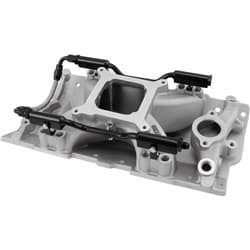 SBC EFI AIR GAP INTAKE MANIFOLSINGLE PLANE CHEV 350 NATURAL