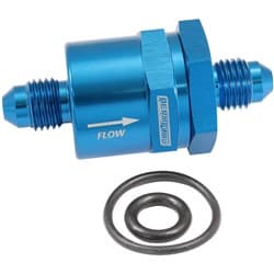 CHECK VALVE INLINE -4AN BLUE / ONE WAY VALVE