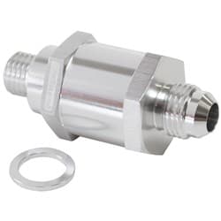 M12 X 1.5MM X -6AN CHECKVALVE SILVER MALE TO MALE BOSCH PUMP