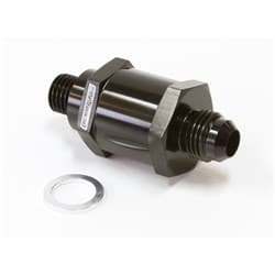 M12 X 1.5MM X -8AN CHECKVALVE BLACK MALE TO MALE BOSCH PUMP