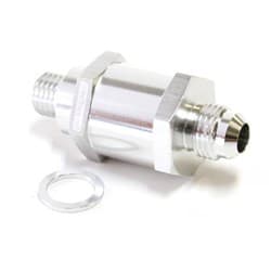 M12 X 1.5MM X -8AN CHECKVALVE SILVER MALE TO MALE BOSCH PUMP