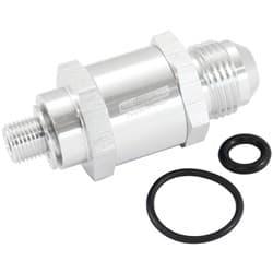 M10 X 1.0MM X -8AN CHECK VALVESILVER MALE TO MALE BOSCH PUMP