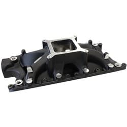 SBF HI RISE INTAKE MANIFOLD SINGLE PLANE FORD 302 BLACK