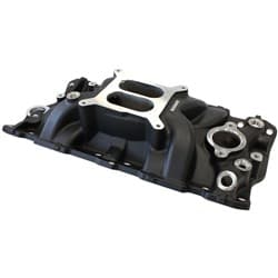 SBC STREET INTAKE MANIFOLD DUAL PLANE CHEV 350 BLACK