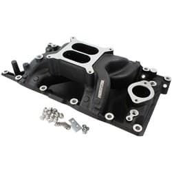 SB CHRYSLER AIR GAP INTAKE MANIFOLD DUAL PLANE 318 360 BLACK Aeroflow - AF6010-3005
