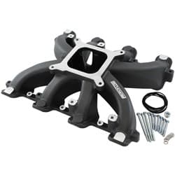 GM LS CARBY INTAKE MANIFOLD CATHEDRAL PORT NON-EFI LS1 LS2BLACK Aeroflow - AF6240-5000