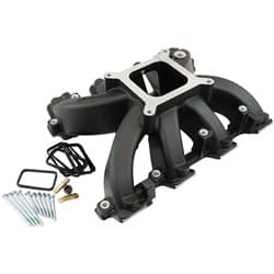 GM LS CARBY HI RISE INTAKE BLAMANIFOLD RECTANGLE NON EFI LS3LS3 BLACK Aeroflow- 6240-6005