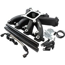 GM LS CARBY INTAKE MANIFOLD RECTANGLE PORT EFI LS3 BLACK Aeroflow - AF6250-6000